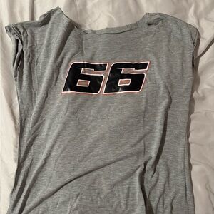 Gray Graphic Women's Top